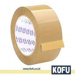 Kofu Heavy Duty OPP Tape - 2" x 100 Yards, Tan
